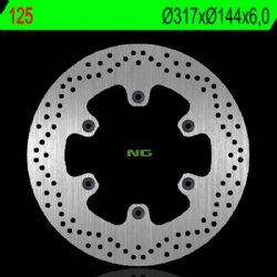 Disco de freno NG 125 Ø 6/317 · -/6 mm fijo