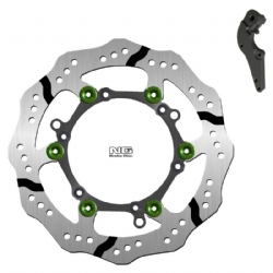 Kit disco freno NG 1254XBHK17 270 mm ondulado flotante