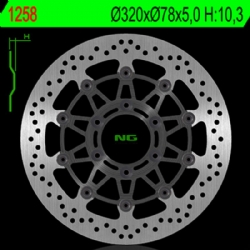 Disco de freno NG 1258 320 x 5 mm delantero flotante
