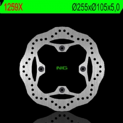 Disco de freno NG 1259X 255 x 5 mm trasero ondulado