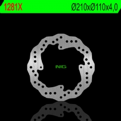 Disco de freno NG 1281X 210 x 4 mm trasero ondulado