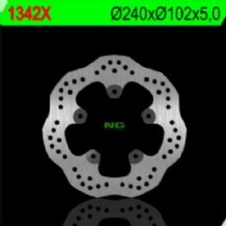 Disco de freno NG 1342X 240 x 5 mm trasero ondulado