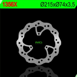 Disco de freno NG 1356X 215 x 3,5 mm delantero ondulado