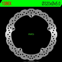 Disco de freno NG 1386X 320 x 5 mm delantero ondulado