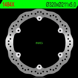 Disco de freno NG 1484X 320 x 5 mm delantero ondulado