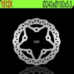 Disco de freno NG 1512X 240 x 5 mm trasero ondulado