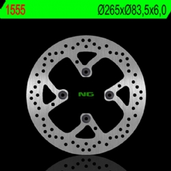 Disco de freno NG 1555 265 x 6 mm trasero fijo