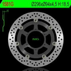 Disco de freno NG 1581G 296 x 4,5 mm delantero flotante