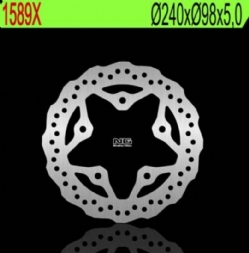 Disco de freno NG 1589X 240 x 5 mm trasero ondulado