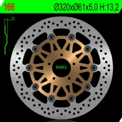 Disco de freno NG 166 320 x 5 mm delantero flotante