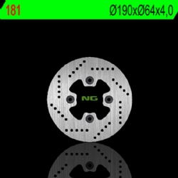 Disco de freno NG 181 190 x 4 mm trasero fijo