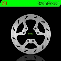 Disco de freno NG 201 260 x 3 mm delantero fijo
