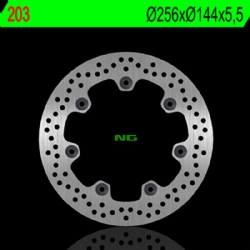 Disco de freno NG 203 256 x 5,5 mm delantero fijo