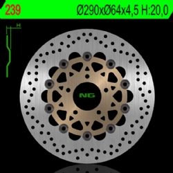Disco de freno NG 239 290 x 4,5 mm delantero flotante