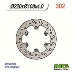 Disco de freno NG 302 220 x 4 mm trasero fijo