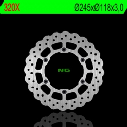 Disco de freno NG 320X 245 x 3 mm delantero ondulado