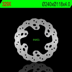 Disco de freno NG 329X 240 x 4 mm trasero ondulado