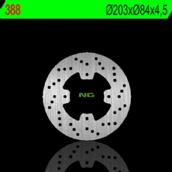 Disco de freno NG 388 203 x 4,5 mm redondo fijo