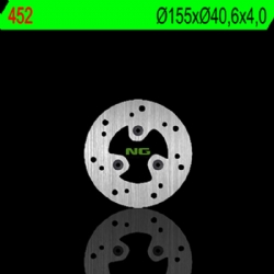 Disco de freno NG 452 155 x 4 mm redondo fijo