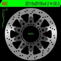Disco de freno NG 482 318 x 4 mm delantero flotante