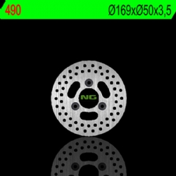 Disco de freno NG 490 169 x 3,5 mm redondo fijo