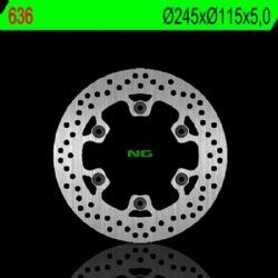 Disco de freno NG 636 245 x 5 mm trasero fijo