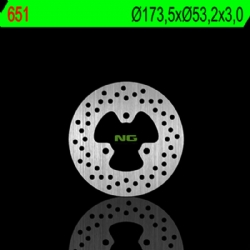 Disco de freno NG 651 174 x 3 mm redondo fijo
