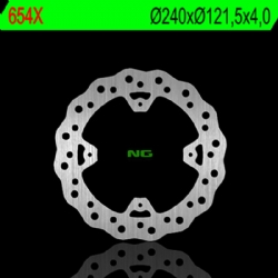 Disco de freno NG 654X 240 x 4 mm ondulado fijo