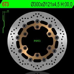 Disco de freno NG 673 300 x 4,5 mm redondo flotante