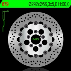 Disco de freno NG 679 292,1 x 5 mm redondo flotante