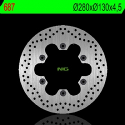 Disco de freno NG 687 280 x 4,5 mm redondo fijo