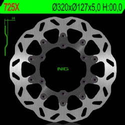 Disco de freno NG 725X 320 x 5 mm ondulado flotante