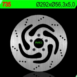 Disco de freno NG 735 292,1 x 5 mm redondo fijo