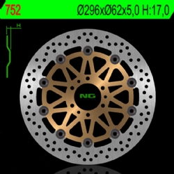 Disco de freno NG 752 296 x 5 mm flotante