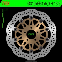 Disco de freno NG 776X 310 x 5 mm ondulado flotante