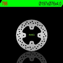 Disco de freno NG 786 197 x 4 mm redondo fijo