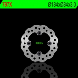 Disco de freno NG 797X 184 x 3 mm ondulado fijo