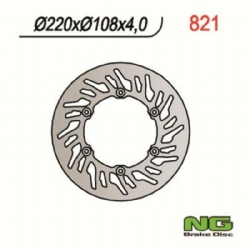 Disco de freno NG 821 220 x 4 mm redondo fijo