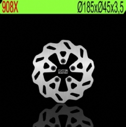 Disco de freno NG 908X 185 x 3,5 mm ondulado fijo