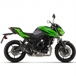 Escape completo Arrow 77501AKN Indy Race EVO Kawasaki NINJA 650 35Kw 2024-2025 EX650SA2 homologado aluminio Dark