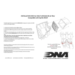 Filtro de aire DNA P-AP45S24-0R Aprilia RS 457 - foto 3 Filtro de aire DNA P-AP45S24-0R Aprilia RS 457 - foto 3