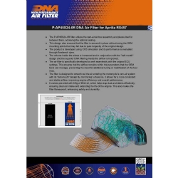 Filtro de aire DNA P-AP45S24-0R Aprilia RS 457 - foto 5 Filtro de aire DNA P-AP45S24-0R Aprilia RS 457 - foto 5