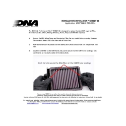 Filtro de aire DNA P-KV8E24-01 Kove 800 X PRO - foto 3 Filtro de aire DNA P-KV8E24-01 Kove 800 X PRO - foto 3