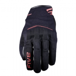 Guantes Five RS4 EVO Negro / Rojo Fluor