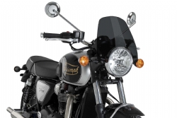 Pantalla Puig 22453F New Generation Sport Triumph Bonneville T100 Ahumado oscuro