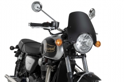 Pantalla Puig 22453J New Generation Sport Triumph Bonneville T100 Negro mate