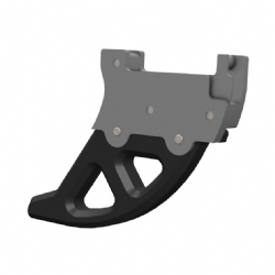 Protector de disco de freno trasero Crosspro Aluminio negro 2CP092179A0301