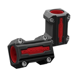 Protector de nylon para defensas Crosspro negro y rojo