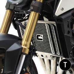 Protector de radiador Crosspro Honda CB650R 19-21 negro texturizado