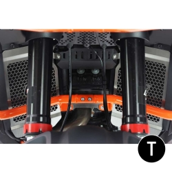 Protector de radiador Crosspro KTM 1290 Super Adventure R negro texturizado